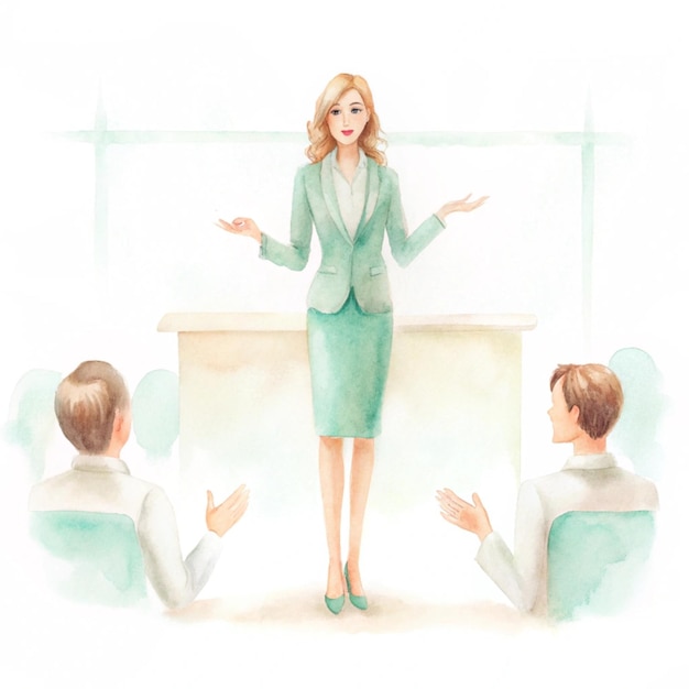 facylitator przy tablicy